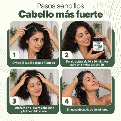 Mascarilla para el crecimiento del cabello Batana