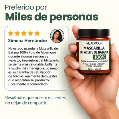 Mascarilla para el crecimiento del cabello Batana
