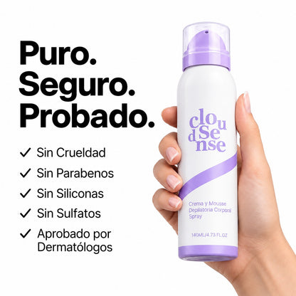 CloudSense — Espuma Depilatoria en 5 Minutos